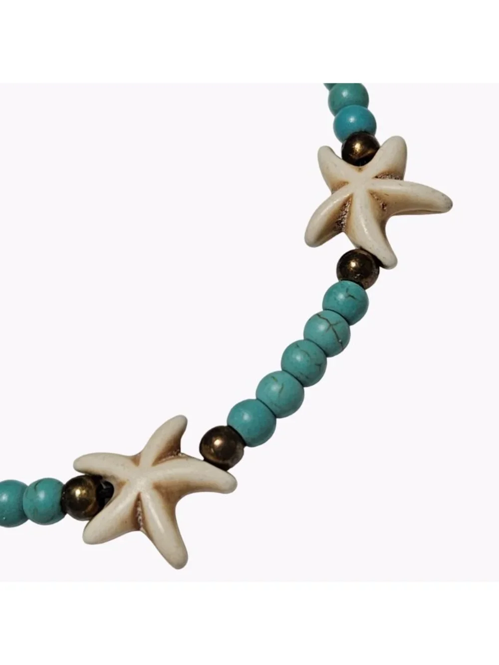 Starfish Beaded Rope Bracelet Beach Core Ocean Vacation Fashion Jewelry Women